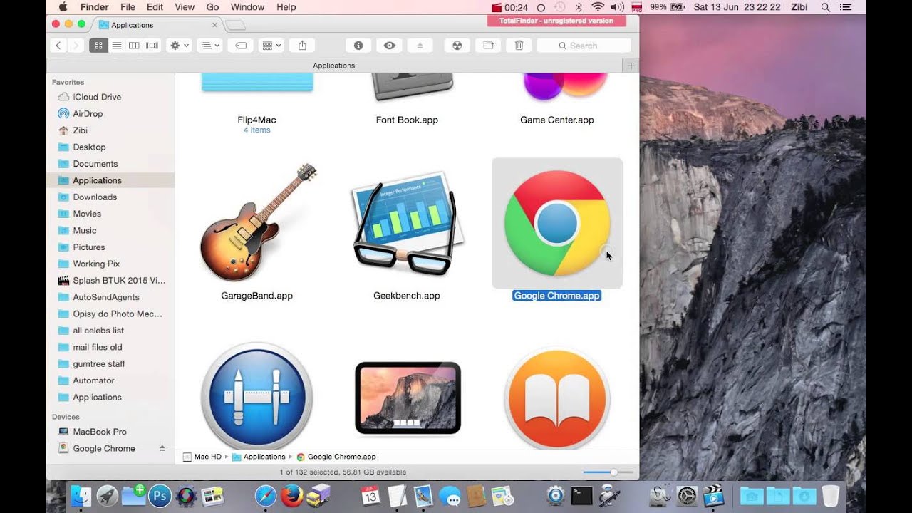 Mac pro delete an app